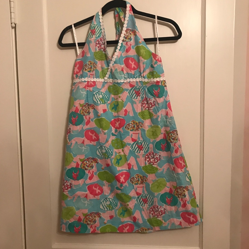 KIDS- Lilly Pulitzer kids halter dress- 16